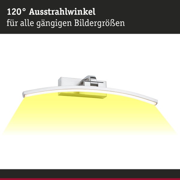 LED Bilderleuchte Bento 3000K 480lm 230V 8,5W Alu gebürstet