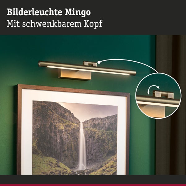 LED Bilderleuchte Mingo 3000K 510lm 230V 9,5W Altmessing