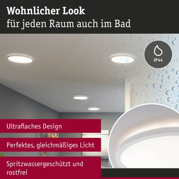 LED Panel Atria Shine Backlight IP44 rund 293mm 16W 1600lm 3000K Weiß