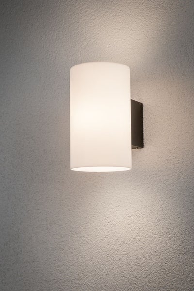 Außenwandleuchte Tube IP54 zylindrisch 120x175mm max. 15W 230V Anthrazit Kunststoff