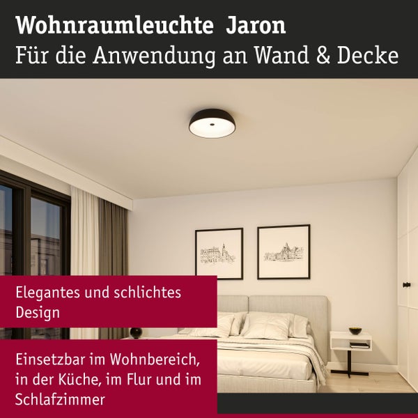 Wohnraum mit Wand- und Deckenleuchte Jaron