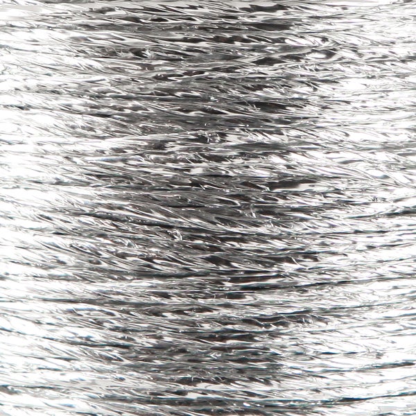 Strukturierte Metallic-Kordel mit glänzender, gekrauster Oberfläche.