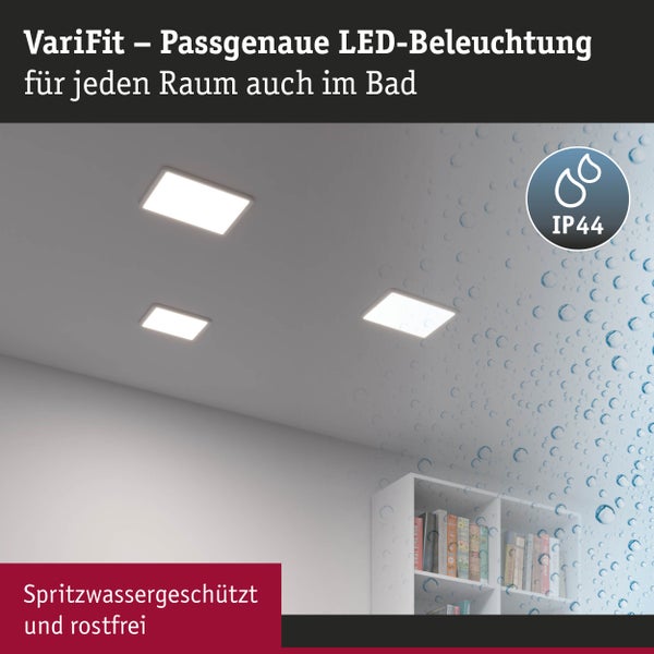 VariFit LED Einbaupanel Smart Home Zigbee 3.0 Areo IP44 eckig 230x230mm 16W 1400lm Tunable White Weiß dimmbar