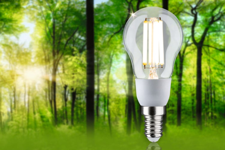 Eco-Line Filament 230V LED Tropfen E14 1er-Set 100mm 525lm 2,5W 3000K Klar