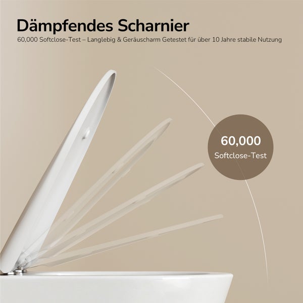 Dämpfendes Toilettensitz Scharnier mit Softclose-Funktion