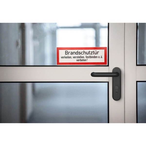 BASI Blindzylinder Variabel BZV 100 FS Individuell einstellbar Einstellbereich 45 - 95 mm Matt vernickelt Für FH-Türen bis T90 geeignet (MPA-Nr. 12003727) Befestigungsschraube inklusive Schwarz/Gold