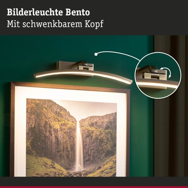 LED Bilderleuchte Bento 3000K 480lm 230V 8,5W Altmessing