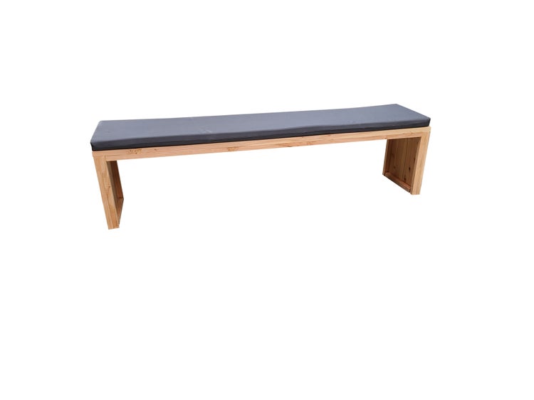 Wood4you - Gartenbank Amsterdam - Douglasie - 140L x 40H x 38T cm - inklusive Polster