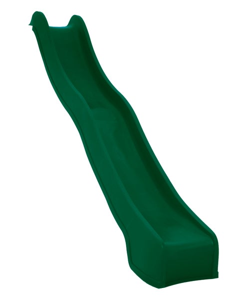 Grüne Kinderrutsche für den Garten