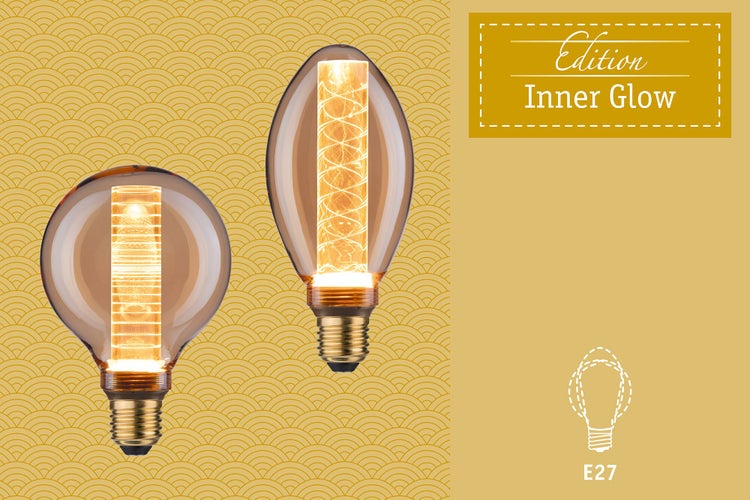 Inner Glow Edition LED Kolben Arc E27 230V 80lm 3,5W 1800K Rauchglas
