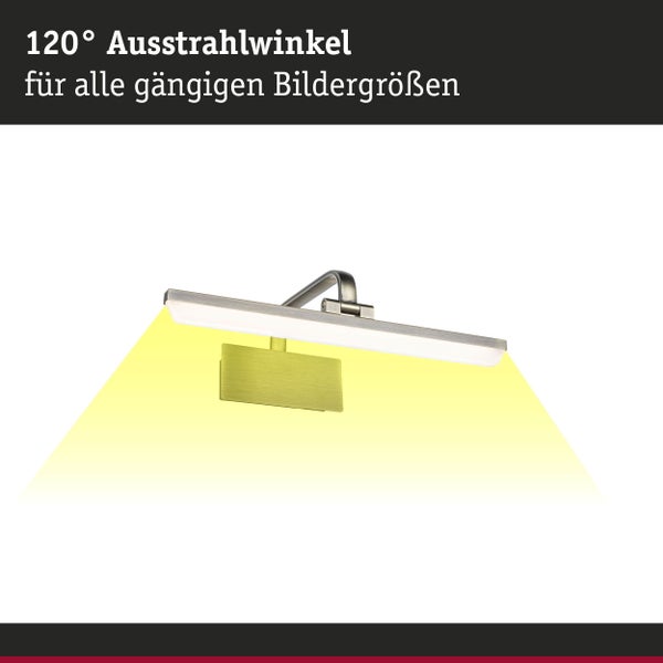 LED Bilderleuchte Renan 3000K 600lm 230V 9,5W Altmessing