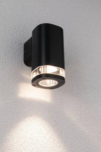 Außenwandleuchte Colum seewasserresistent IP44 80x112mm max. 20W 230V Anthrazit Aluminium