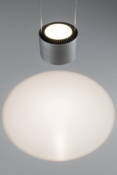 LED Pendelleuchte Aldan 2700K 450lm / 450lm 3x4,8W / 3x4,4W Schwarz, Alu gebürstet dimmbar