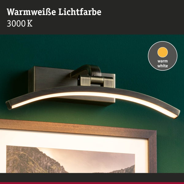 LED Bilderleuchte Bento 3000K 300lm 230V 6W Altmessing