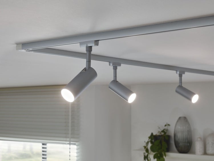URail Schienenspot Tubo Starterset 3x237lm 3x4,5W 3000K 230V Chrom matt