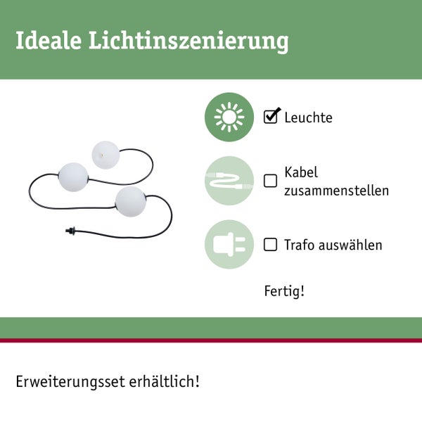 Installationshinweis für eine Lichterkette