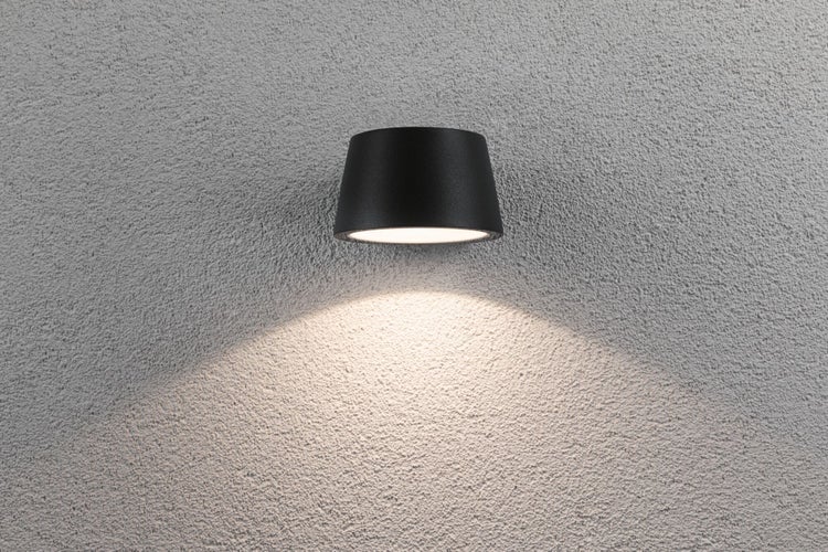 LED Außenwandleuchte Capea IP44 96x128mm 3000K 6W 500lm 230V 98° Anthrazit Aluminium