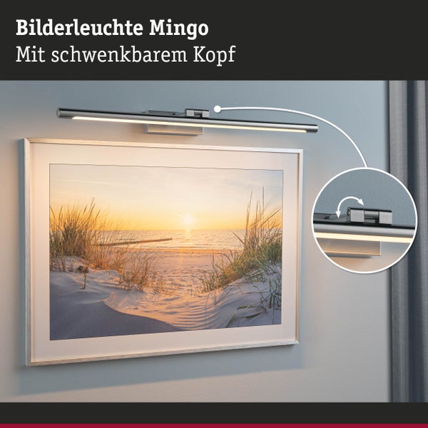 LED Bilderleuchte Mingo 3000K 810lm 230V 11W Alu gebürstet