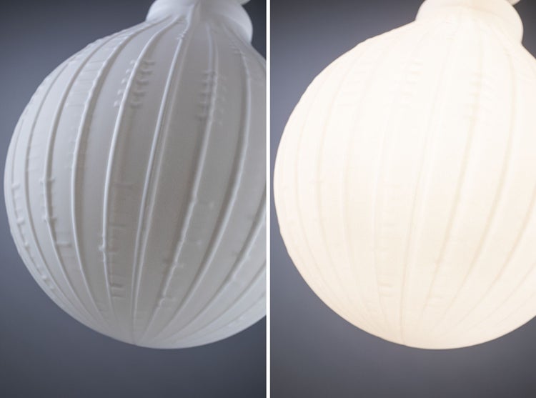 White Lampion Filament 230V LED Globe G125 E27 400lm 4,3W 3000K dimmbar Weiß