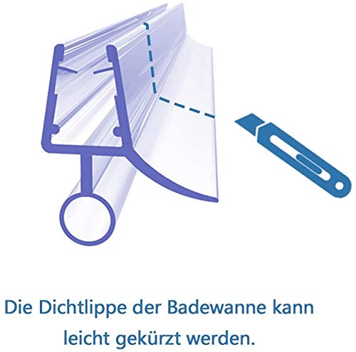 Duschdichtungsprofil mit Schneidevorrichtung zur einfachen Anpassung