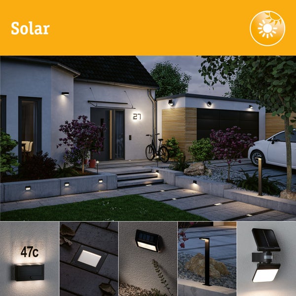 Solar LED Bodeneinbauleuchte Box IP67 2700K 7,5lm Edelstahl, Klar