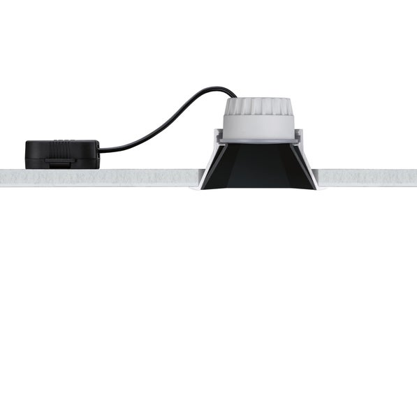 LED Einbauleuchte 3-Step-Dim Cole Coin 3er-Set IP44 eckig 88x88mm Coin 3x6W 3x470lm 230V dimmbar 2700K Weiß, Gold matt