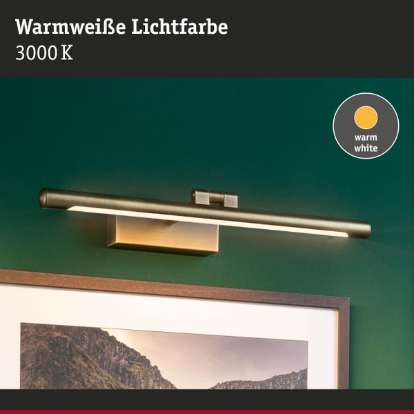 LED Bilderleuchte Mingo 3000K 510lm 230V 9,5W Altmessing