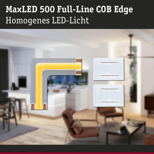MaxLED 500 Full-Line COB Edge LED-Streifen im Wohnraum