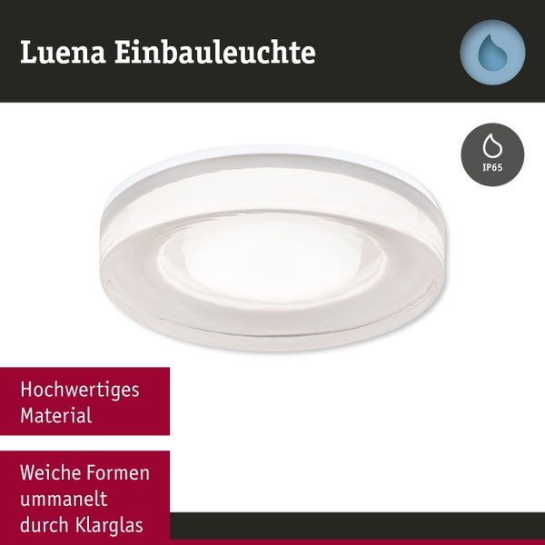 Luena Einbauleuchte aus hochwertigem Material mit IP65 Schutzart