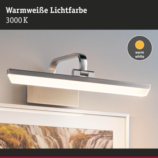 LED Bilderleuchte Renan 3000K 600lm 230V 9,5W Alu gebürstet