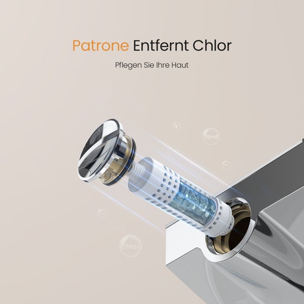 Wasserhahnfilter zur Entfernung von Chlor und Sand