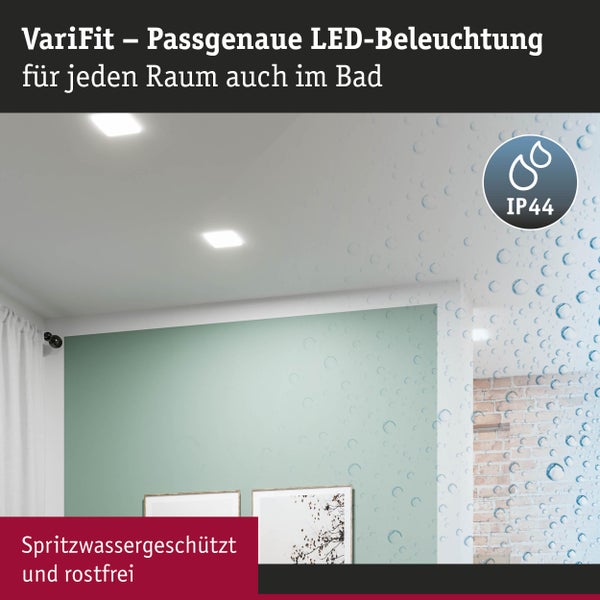 VariFit LED Beleuchtung im Badezimmer mit Spritzwasserschutz und IP44 Schutzart