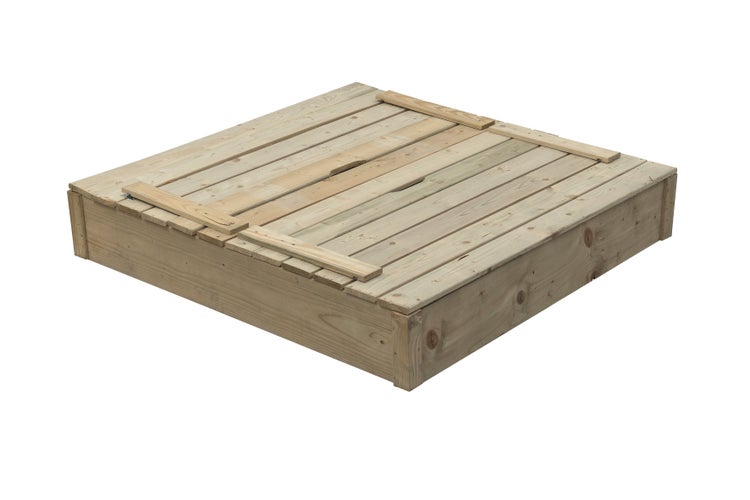 Holzsandkasten mit Deckel
