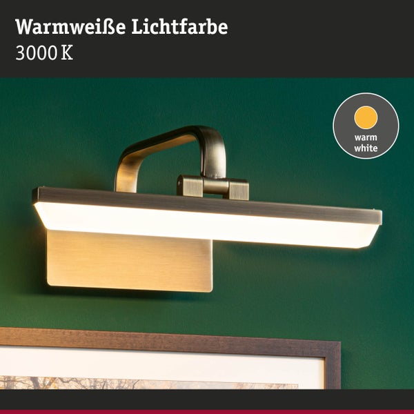 LED Bilderleuchte Renan 3000K 450lm 230V 6W Altmessing