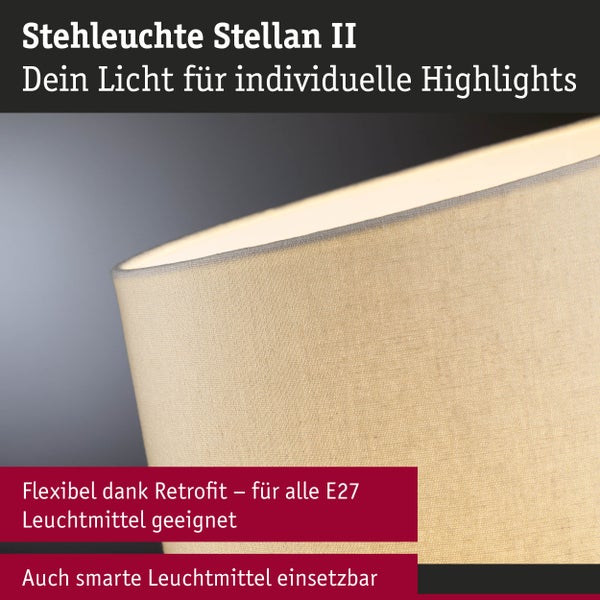 Nahaufnahme der Textur des Lampenschirms einer Stehlampe
