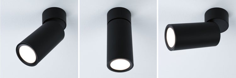 LED Deckenleuchte 3-Step-Dim Turnal Coin 2700K 470lm 230V 6W dimmbar Schwarz matt