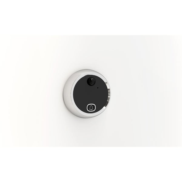 BASI Digitaler Türspion TS 800 für TS 35-120 mm Einbaudurchmesser 14-22 mm 0,3 Megapixel Sensor 2,8 Zoll Bildschirm 90° Kamerawinkel interner Fotospeicher 90 Fotos integrierte Klingel inkl. Micro USB Ladekabel