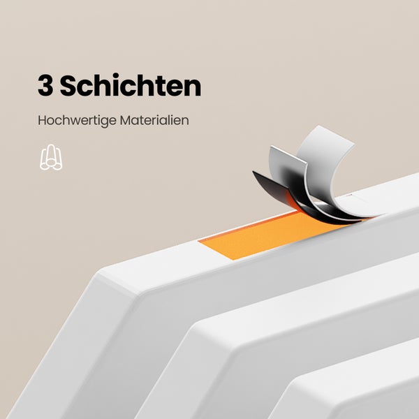 Symbolbild für drei Materialschichten