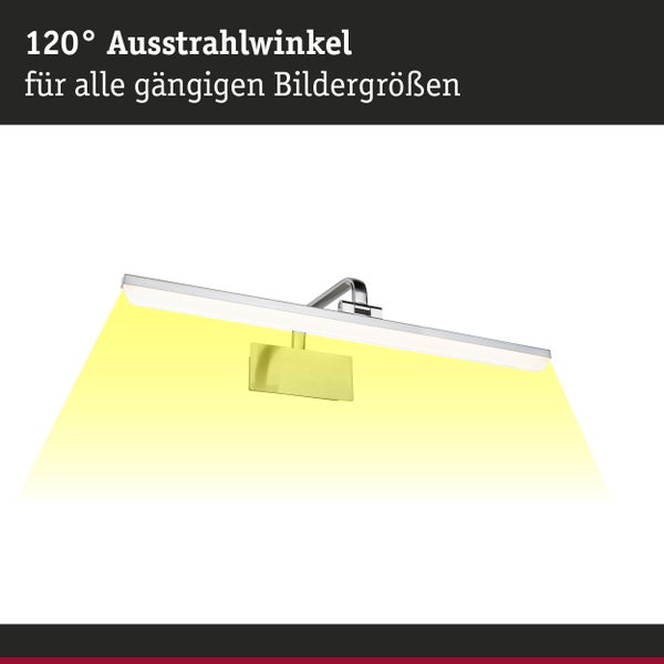 LED Bilderleuchte Renan 3000K 880lm 230V 11W Alu gebürstet