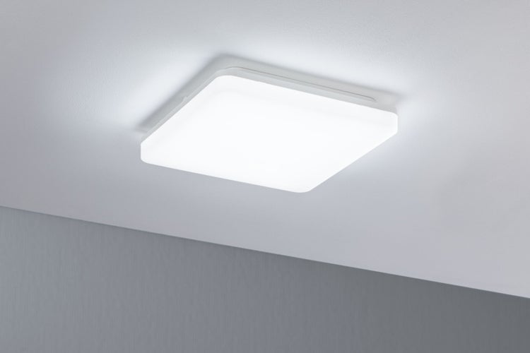 LED Panel Cela IP44 eckig 280x280mm 15,5W 1650lm White Switch Weiß matt