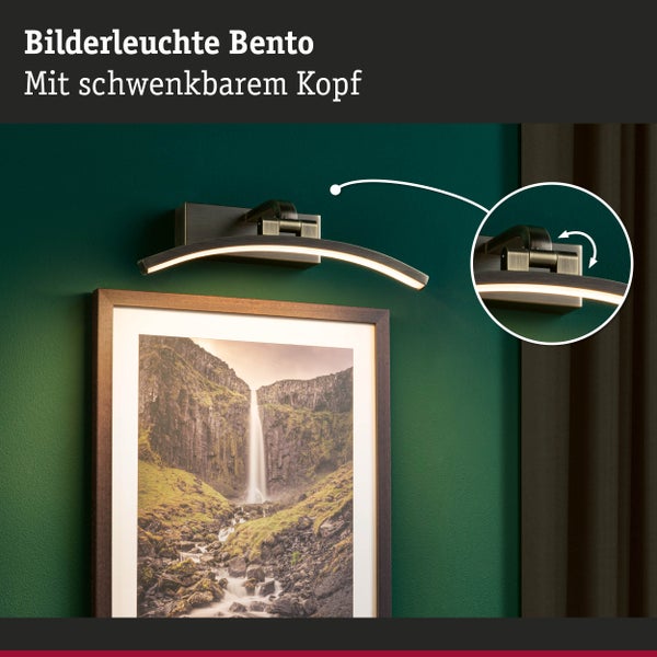 LED Bilderleuchte Bento 3000K 300lm 230V 6W Altmessing