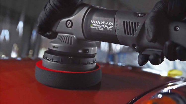 INDASA E-SERIES PRO XP Profi Poliermaschine125mm  710W bis 4500U/min 6-stufiger Polierer