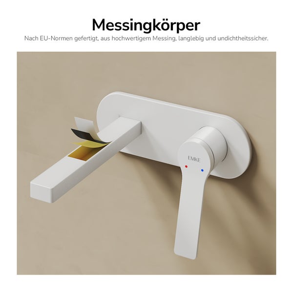 EMKE Armatur aus Messing für die Wandmontage im Badezimmer