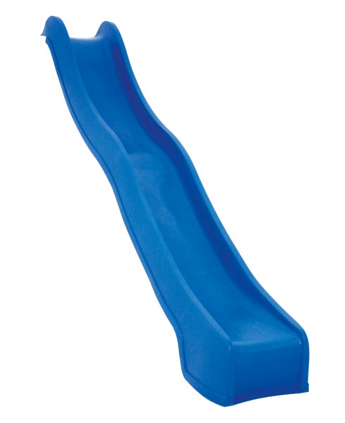 Blaue Kinderrutsche für den Außenbereich