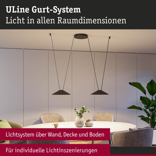 ULine Gurt 5m Dacron Textil Kupfer Grau