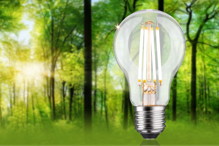 Eco-Line Filament 230V LED Birne E27 Einzelleuchte 806lm 4,3W 3000K dimmbar Klar