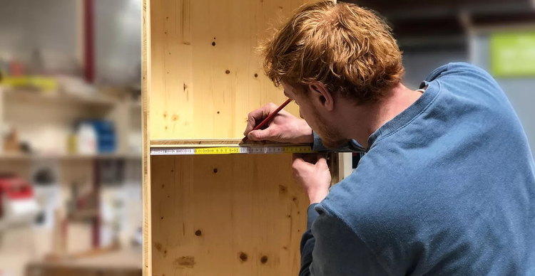 Stabila Meterstab Holz gelb-weiß 200 cm - 1 Stück
