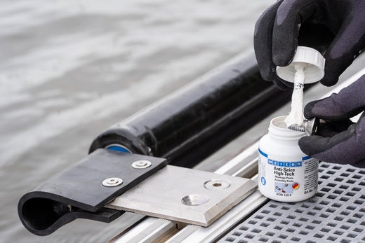 WEICON Anti-Seize High-Tech Montagepaste|metallfreie Schmier- und Trennmittelpaste|1,8 kg|weiß