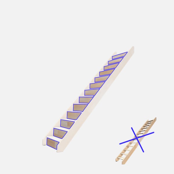 NOSTRA – Setzstufen für gerade Treppe