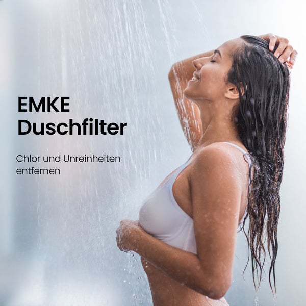 EMKE Duschfilter, PP-Baumwollfilter, Effektive Entchlorung und Entfernung von Verunreinigungen, Einfache Installation, Geeignet für EMKE F11 und F22 Thermostat
